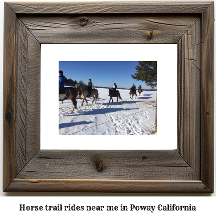 horse trail rides near me in Poway, California